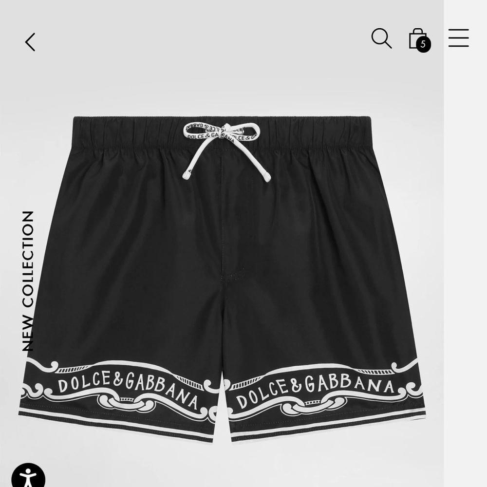 Dolce & Gabbana Black Kids Shorts